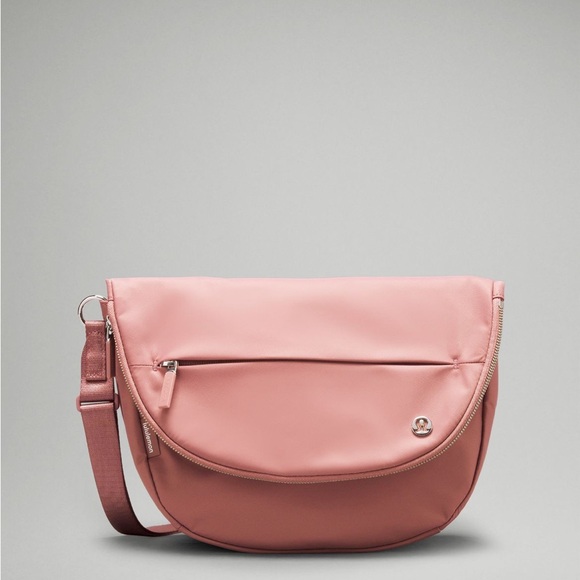 lululemon athletica Handbags - NWT Lululemon All Night Festival Bag 5L Pink Crossbody Shoulder W/ Keychain